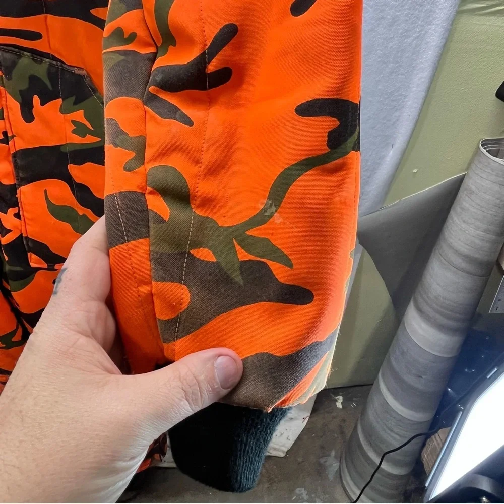 SafTBak Orange Camo Hunting Overalls Boys L Hunt‎ outdoors Winter